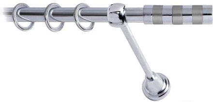 

Карниз Lm Decor Жезл 060 1р гладкий 2.8м хром, Жезл 060 1р гладкий 16мм 2.8м