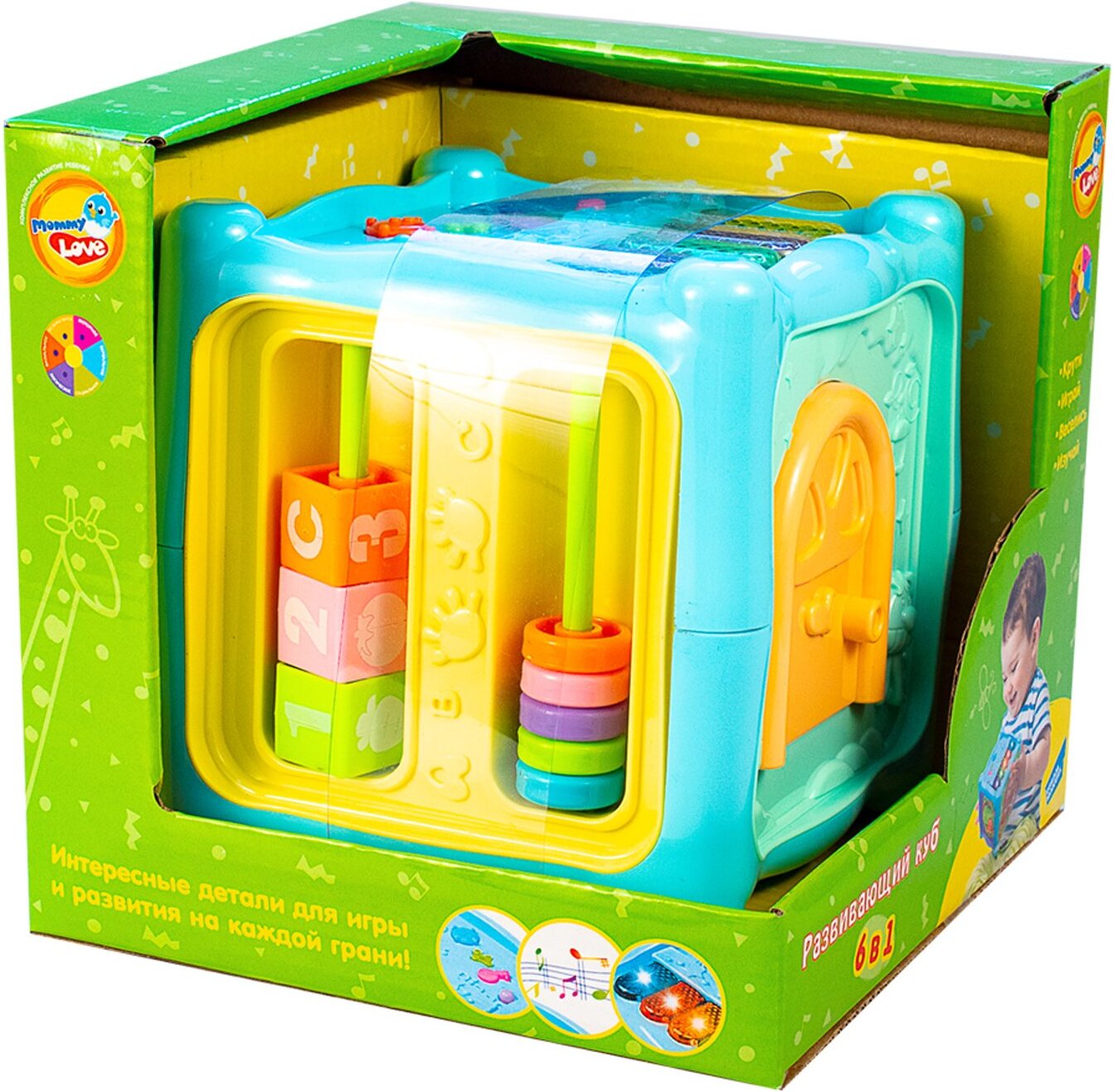 

Развивающая игрушка Dream Makers куб 6 в 1 [0913-38], Развивающая игрушка Dream Makers куб 6 в 1 0913-38