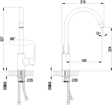

Смеситель Lemark plus GRACE LM1505C