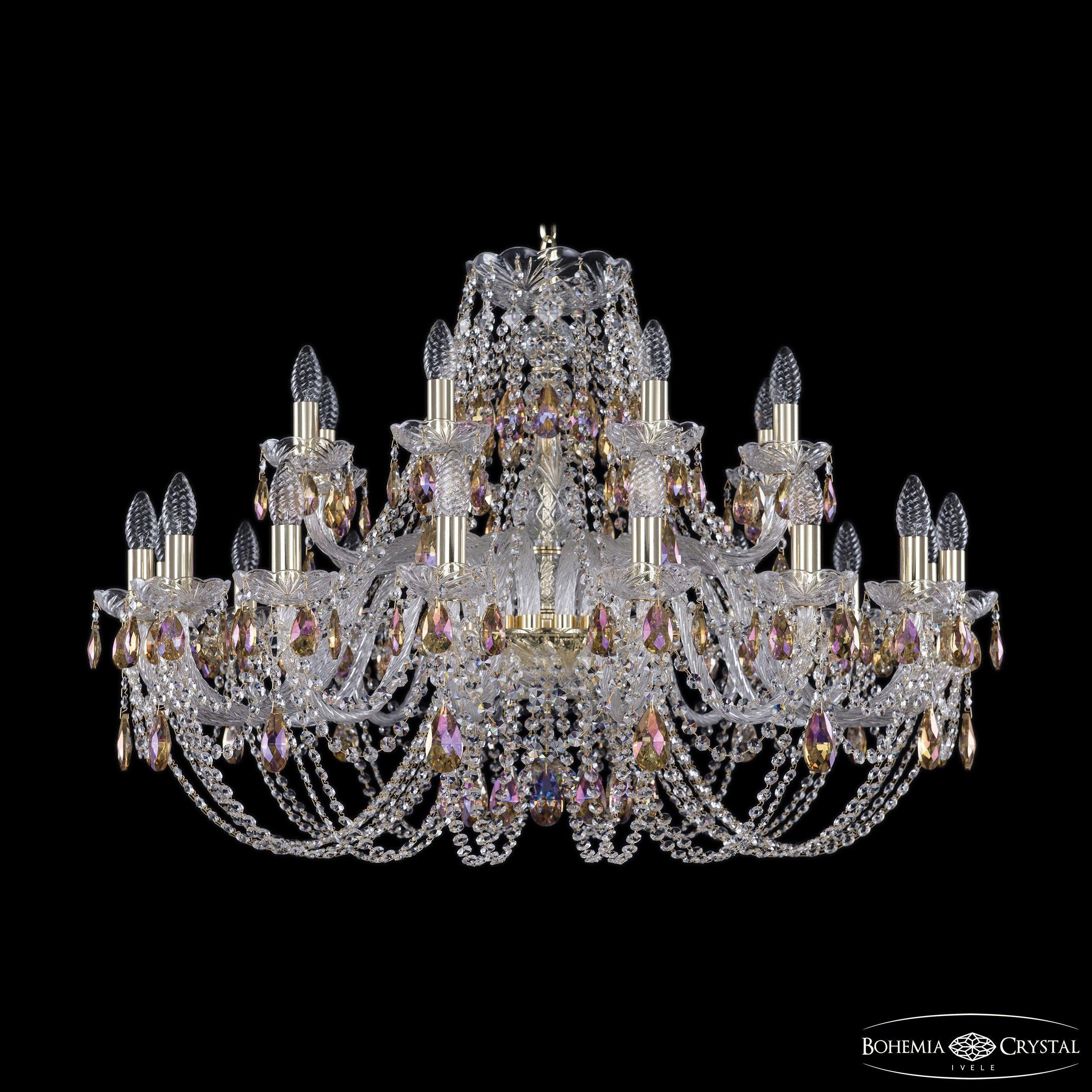 

Подвесная люстра Bohemia Ivele Crystal 1406/16+8/360 G K777