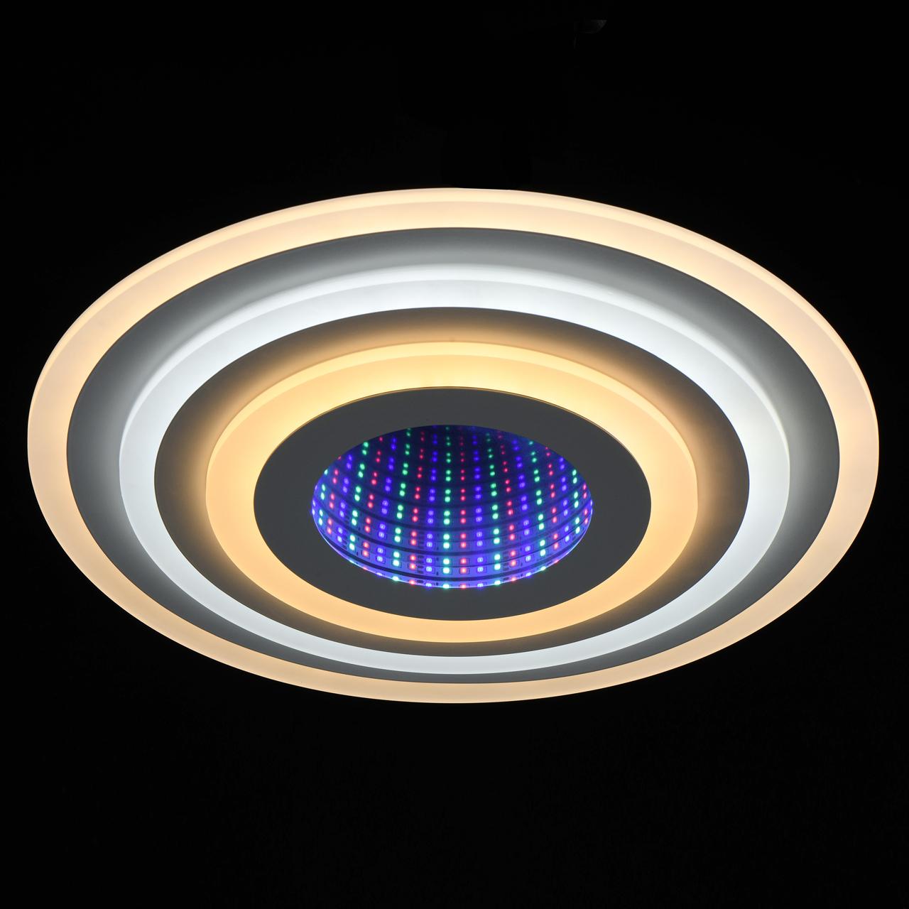 Светодиодные люстры круглые с пультом. 424012001 Люстра. Светильники de Markt 424012001.