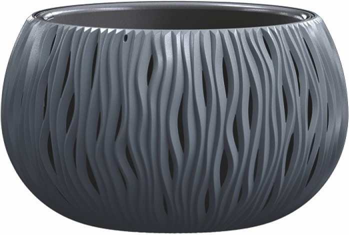 

Кашпо Prosperplast Sandy Bowl Anthracite [DSK370-S433], Кашпо Prosperplast Sandy Bowl DSK370-S433 Anthracite