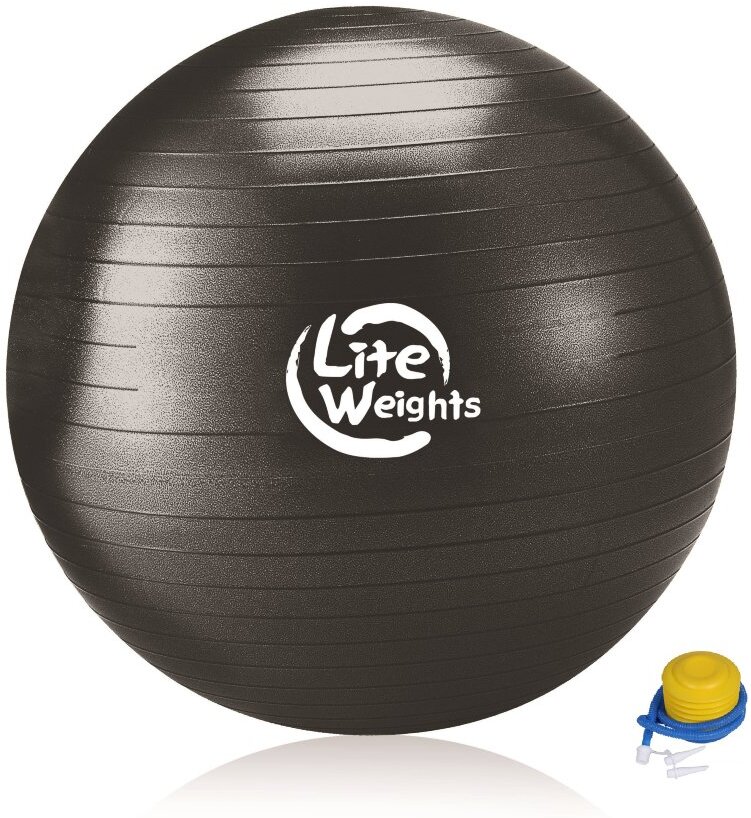 

Гимнастический мяч Atlas Sport Lite Weights 1869LW 100 см c насосом, Фитбол Lite Weights 1869LW 100 см c насосом