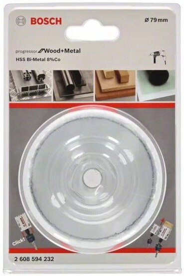 

Коронка Bosch Progressor 79мм [2.608.594.232], Коронка Bosch Progressor 79мм 2.608.594.232
