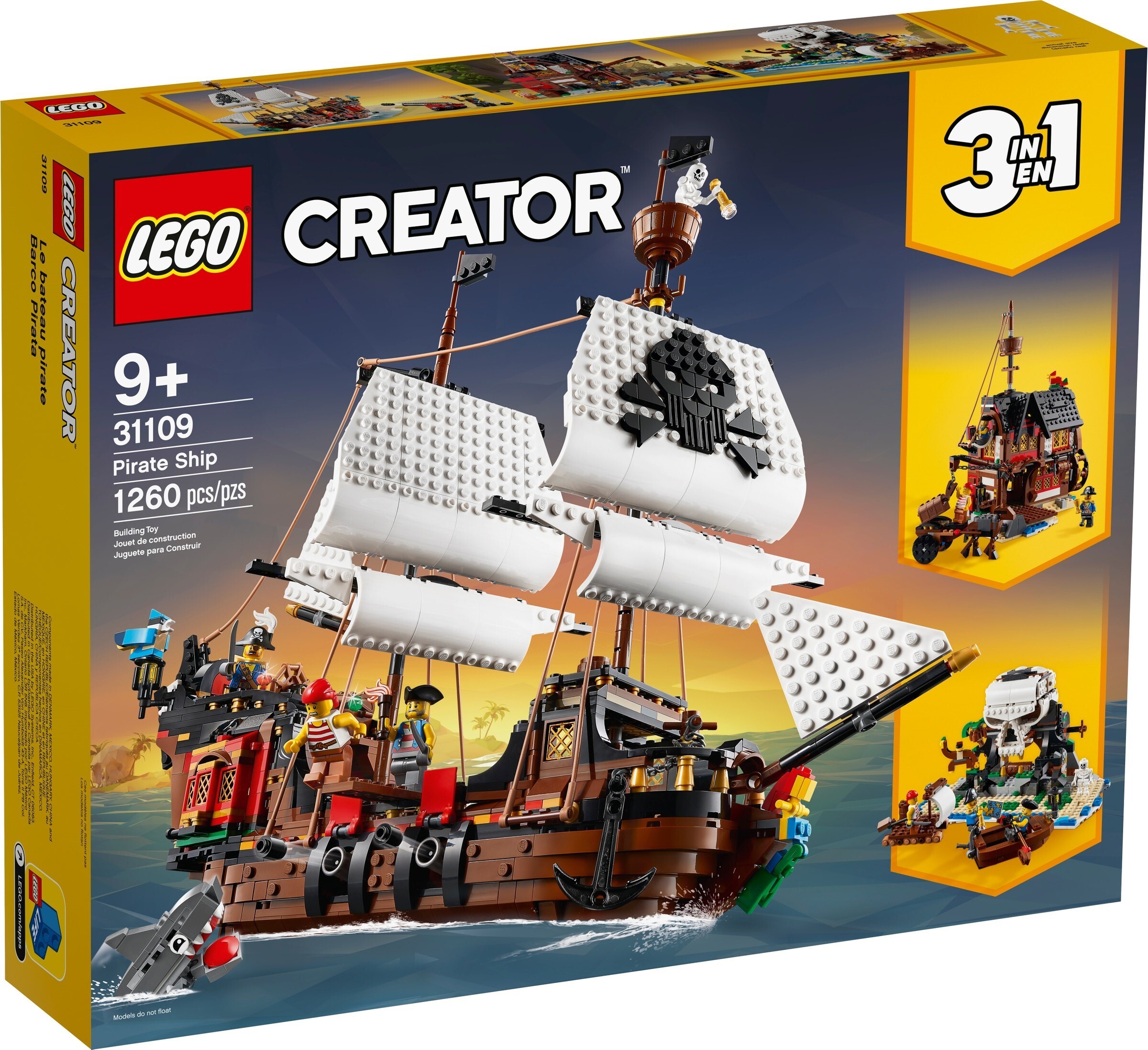 

Конструктор LEGO Creator Пиратский корабль [31109], Конструктор LEGO Creator Пиратский корабль 31109
