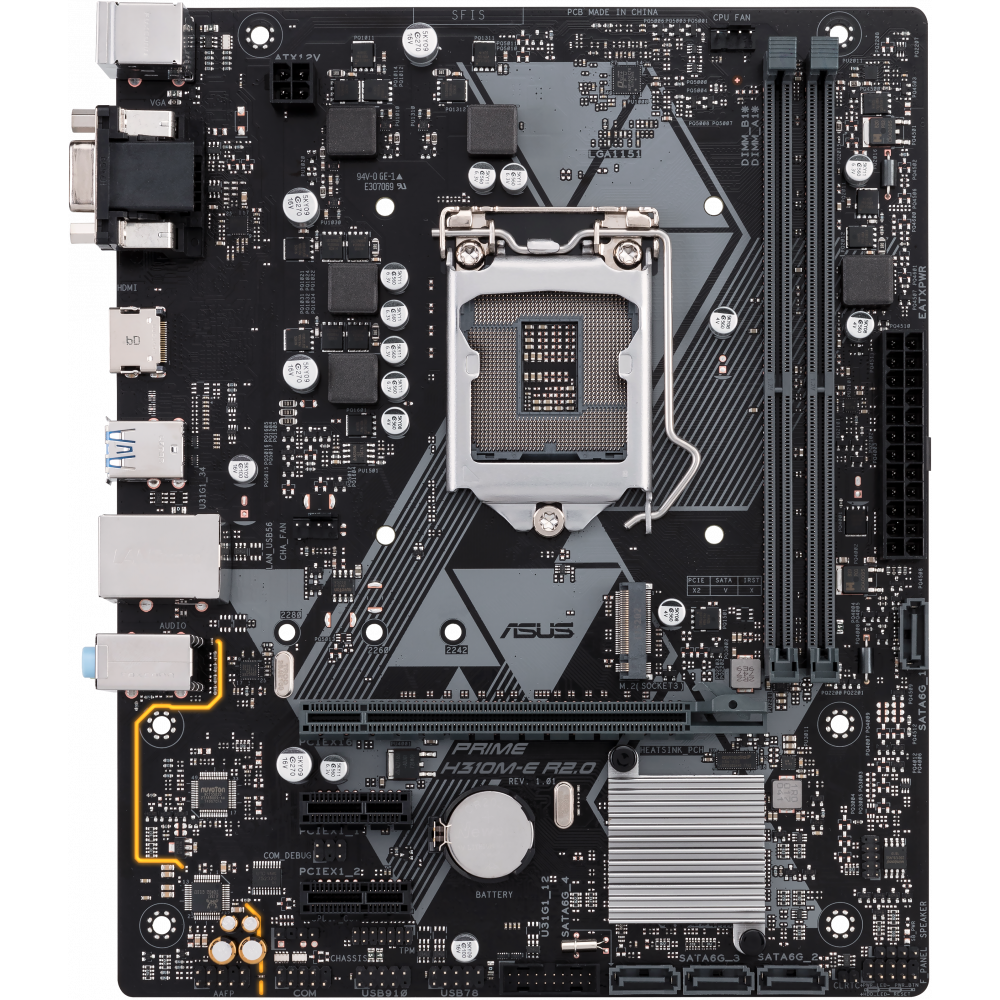 

Материнская плата ASUS Prime H310M-E R2.0, Материнская плата ASUS PRIME H310M-E R2.0/CSM