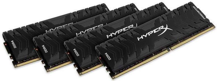 

Оперативная память Kingston 32Gb DDR4 3333MHz HyperX Predator 4x8Gb kit [HX433C16PB3K4/32], 32Gb DDR4 3333MHz HyperX Predator 4x8Gb kit