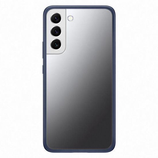 

Чехол для телефона Samsung Galaxy S22+ Frame Cover темно-синий/прозрачный [EF-MS906CNEGRU], Чехол для телефона Samsung Frame Cover для S22+ (прозрачный с темно-синей рамкой)