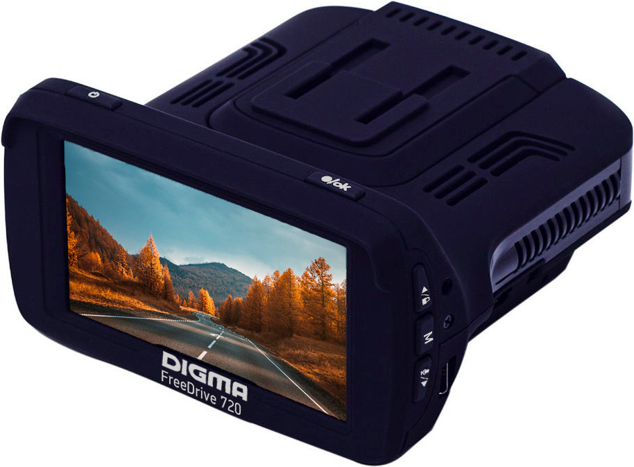 

Видеорегистратор с радар-детектором Digma Freedrive 720 черный (FD720)