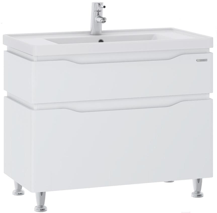

Тумба с умывальником Sanwerk Alessa 80 Канте 2F белый [MV0000634], Alessa 80 Канте 2F