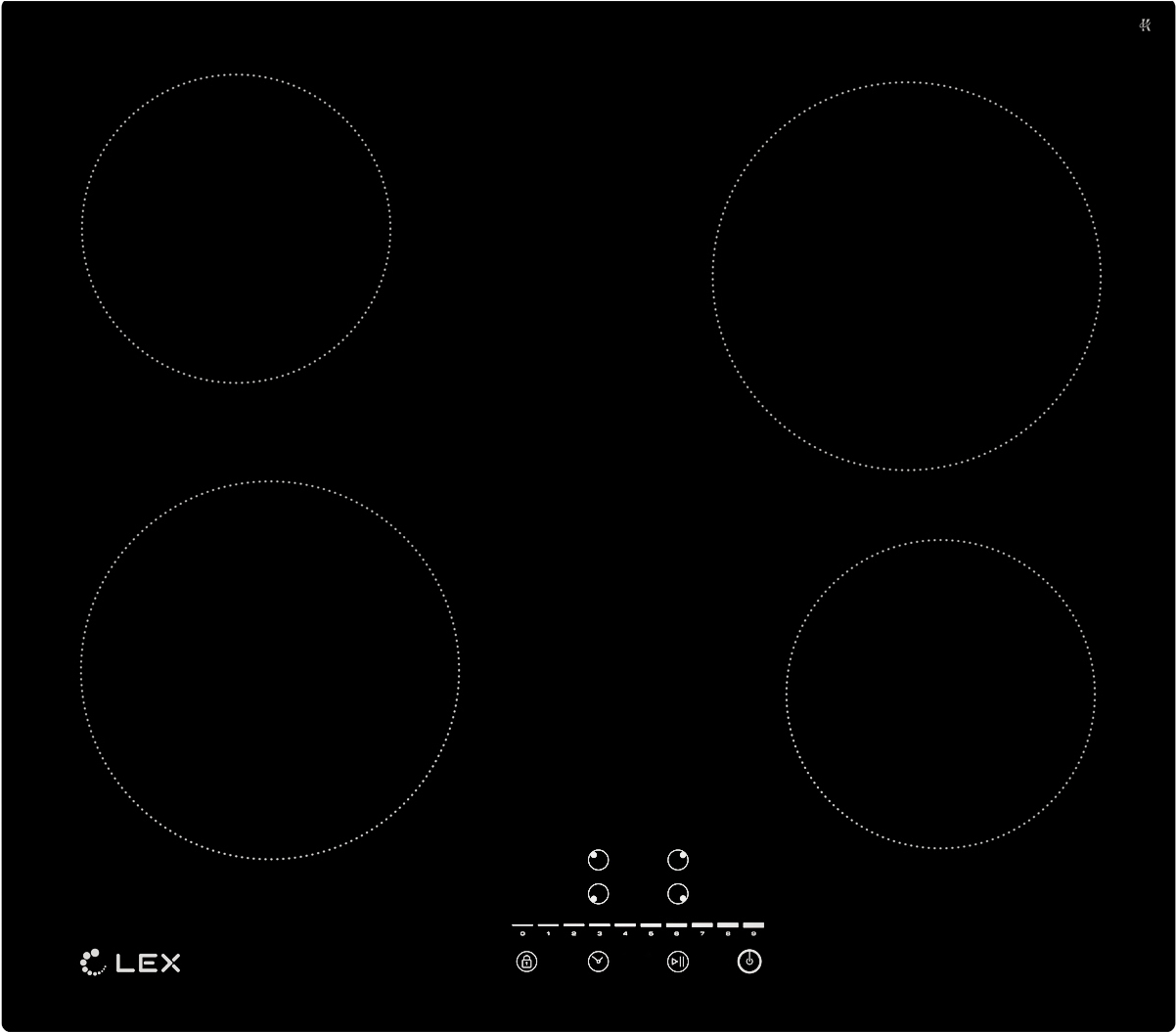 

Электрическая варочная панель LEX EVH 640-1 BL
