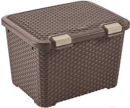 

Корзина для хранения Curver Rattan Style Trunk 43л коричневый [00711-210-00], Rattan Style Trunk 43л