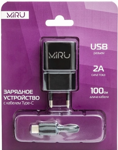 

Сетевое зарядное устройство Miru 5024 черный