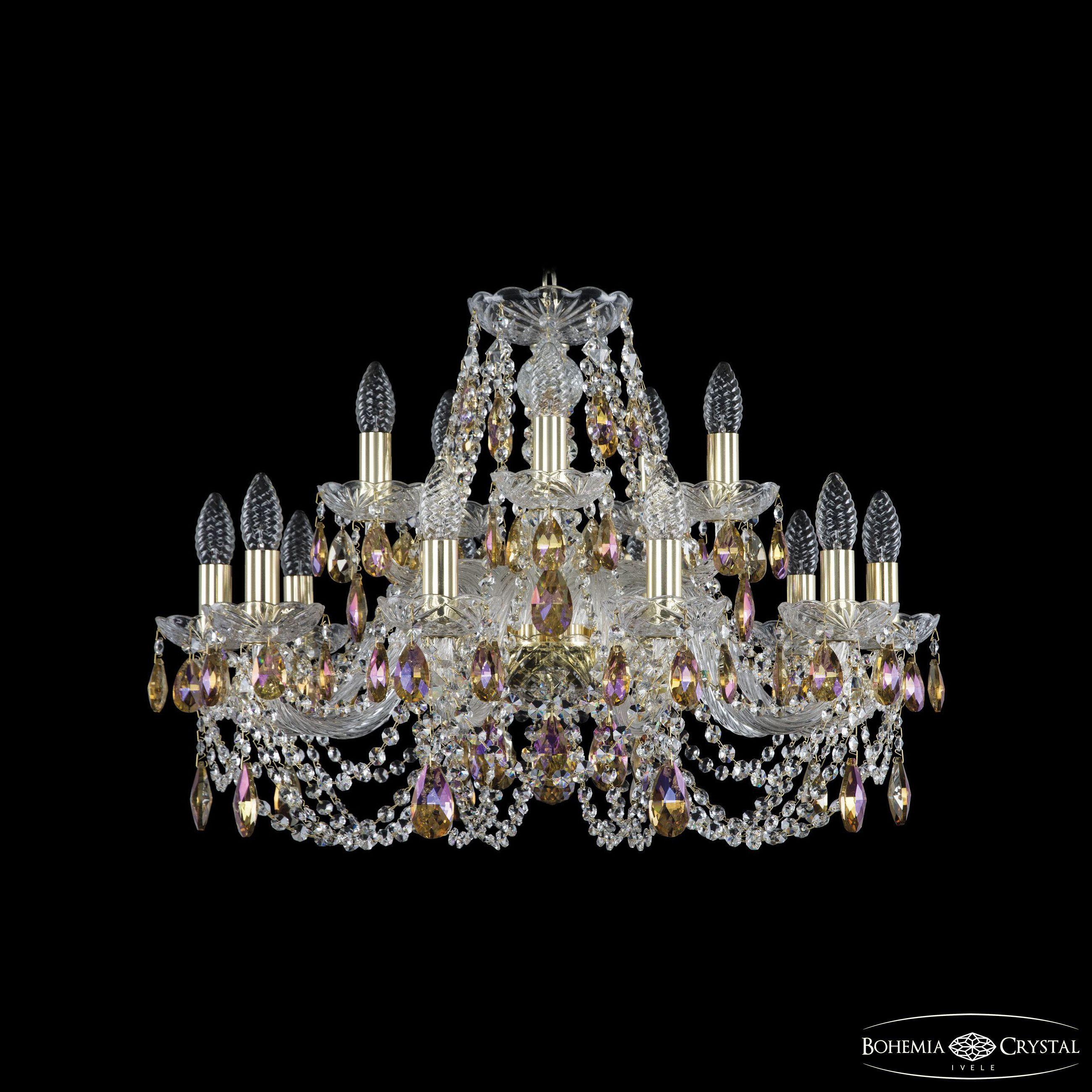 

Подвесная люстра Bohemia Ivele Crystal 1406/10+5/240 G K777