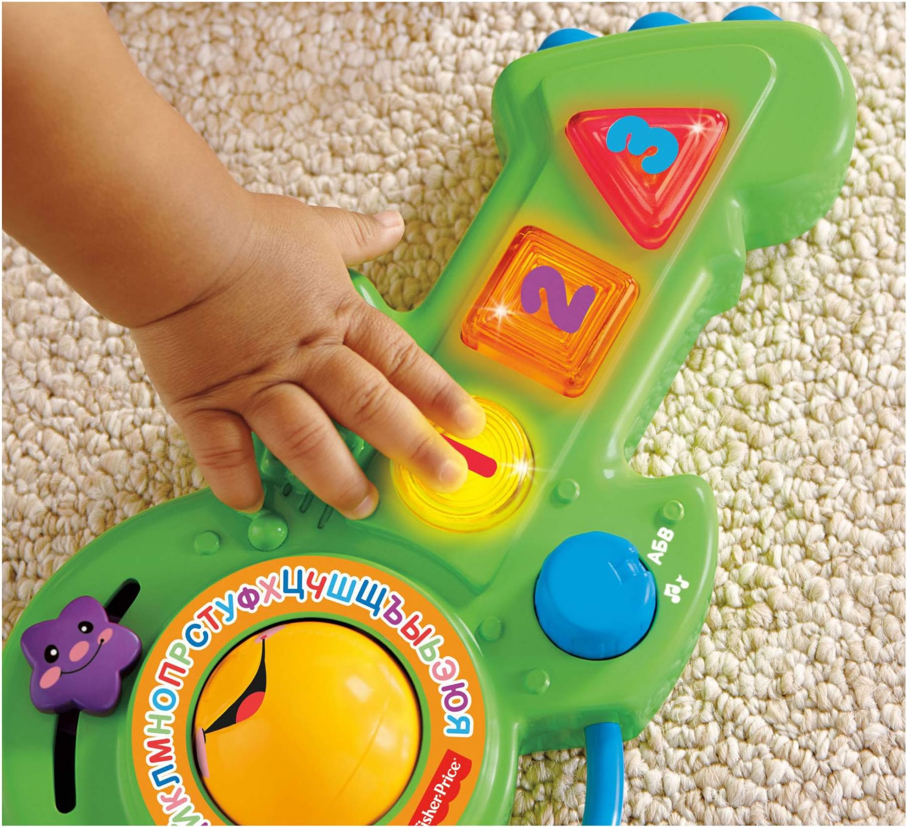 

Игрушка Fisher-Price Гитара Смейся и учись, Развивающая игрушка Fisher-Price Гитара Смейся и учись BFY40
