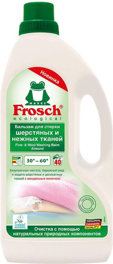 

Бальзам Frosch для стирки шерстяных и нежных тканей 1,5 л, Для шерстяных и нежных тканей 1.5л