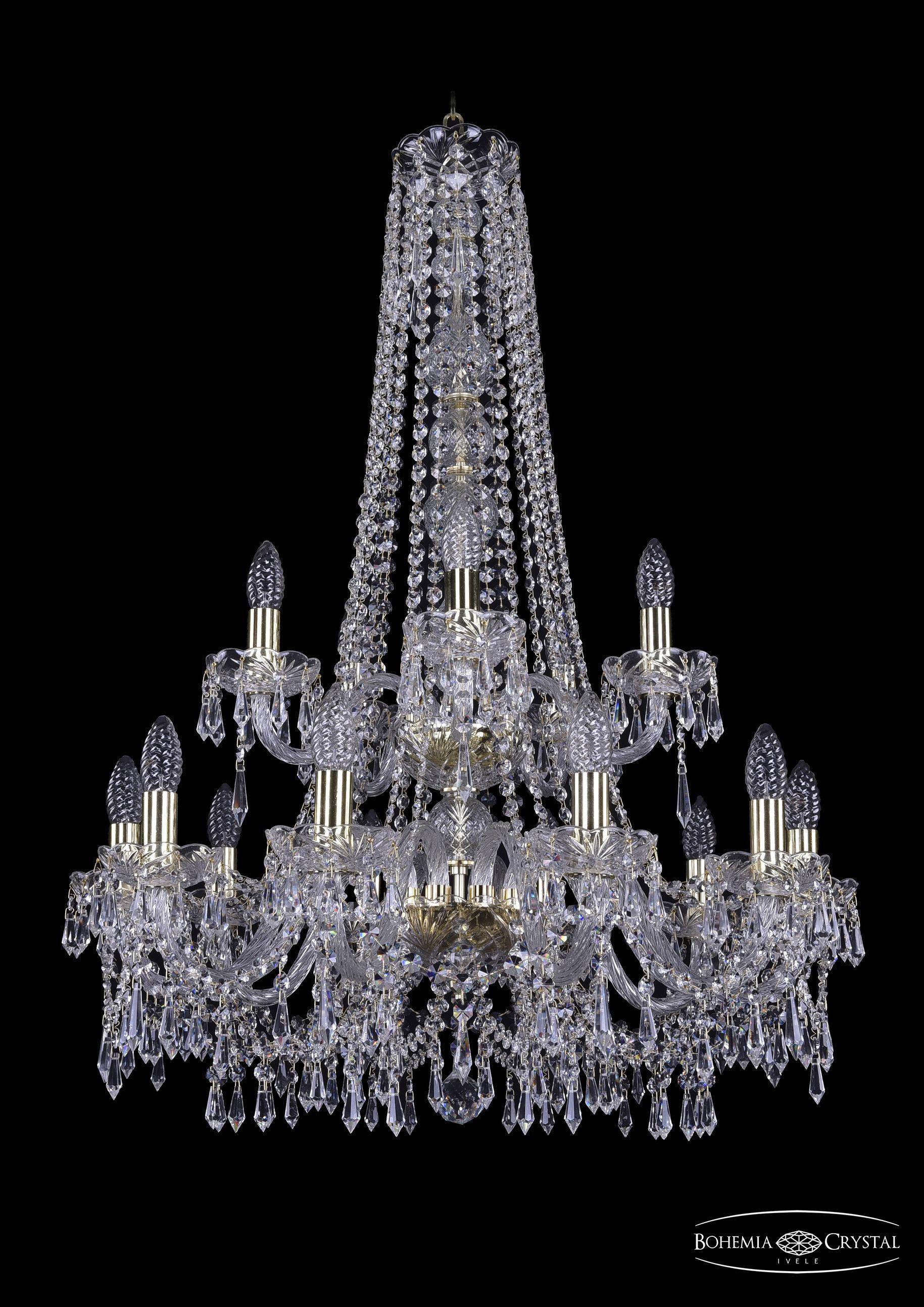 

Подвесная люстра Bohemia Ivele Crystal 1403/10+5/240/h-92/2d/G