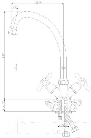

Смеситель Rossinka Silvermix Y02-71, Y02-71