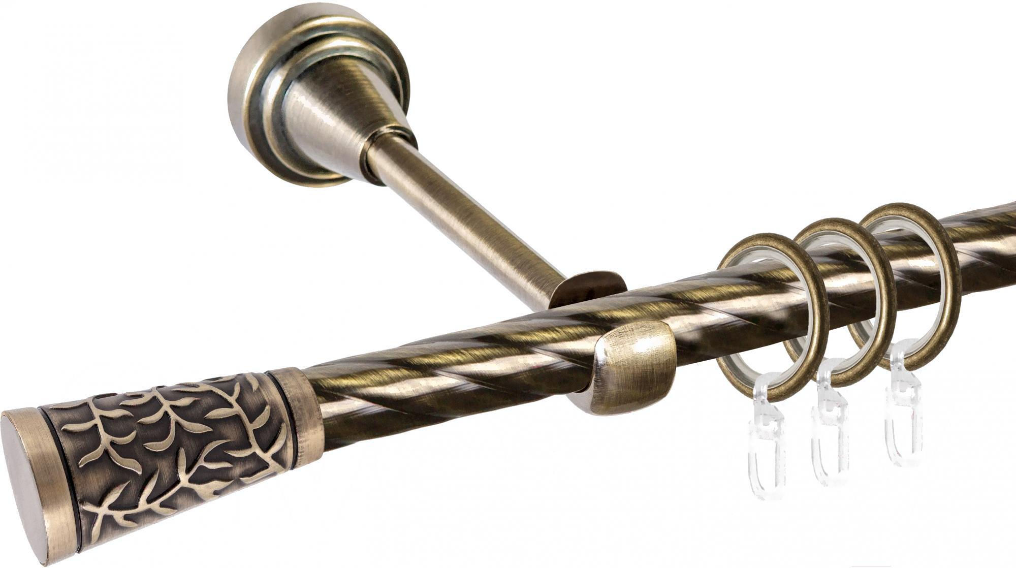 

Карниз АС ФОРОС Grace D16K + наконечники Севилья 3м антик