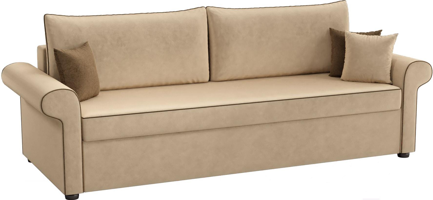 

Диван Mebelico Милфорд 151 микровельвет бежевый [60774], Диван Mebelico Милфорд 151 микровельвет 60774 бежевый