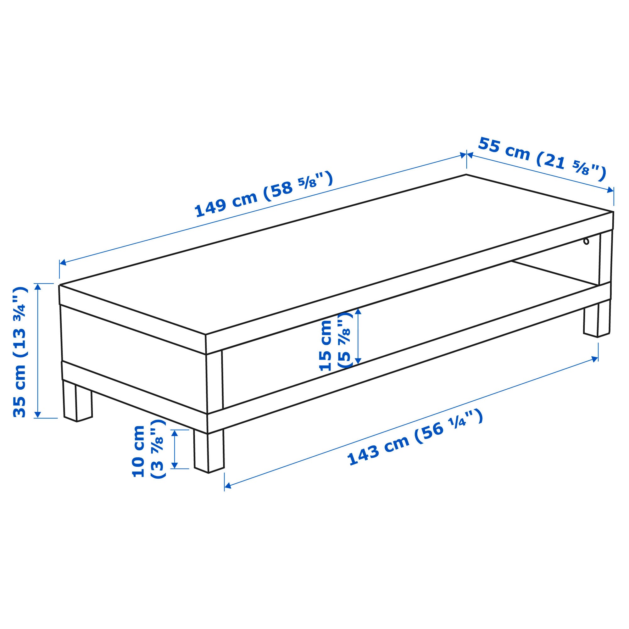 

ТВ-тумба IKEA Лакк [404.500.86], Лакк