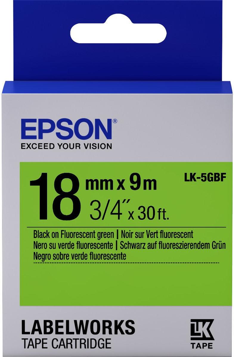 

Картридж для принтера (МФУ) Epson LK5GBF Fluor Blk/Green 18/9 [C53S655005], LK5GBF Fluor Blk/Green 18/9