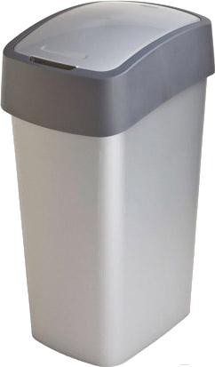 

Мусорное ведро Curver Pacific Flip Bin 50л серый/графитовый [02172-686-00], Мусорное ведро Curver Pacific Flip Bin 50л 02172-686-00 серый/графитовый