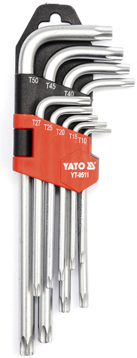 

Набор ключей Yato YT-0511 Torx Т10-Т50 9 предметов