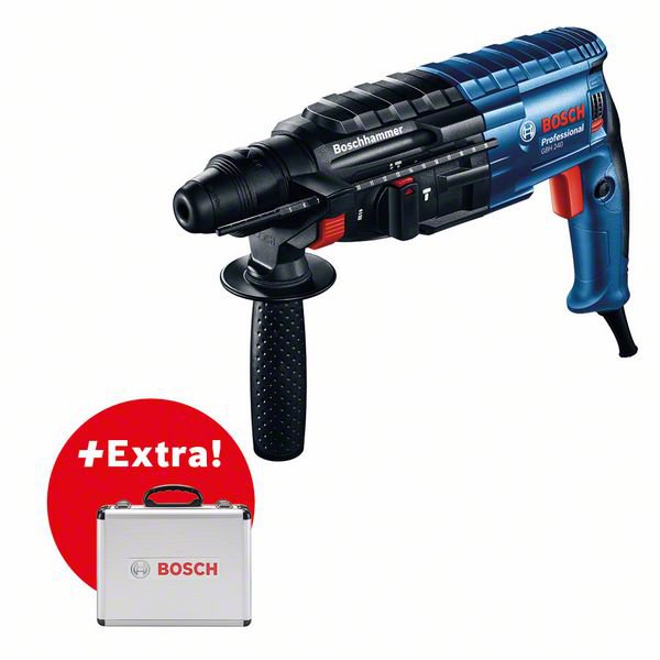 

Перфоратор Bosch GBH 240 F+ SDS Plus Set 11 шт [0615990L2S], SDS-plus GBH 240 F+ набор из 11 сверл