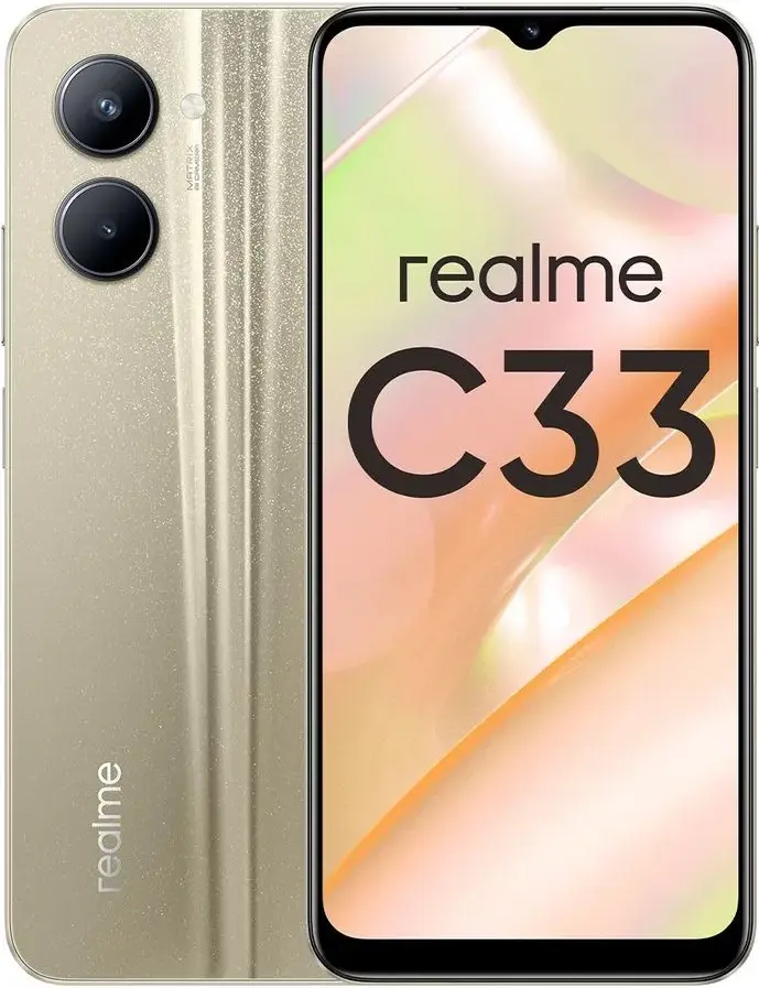 

Смартфон Realme C33 4/128GB NFC Sandy Gold (RMX3624)