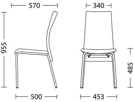 

Стул Nowy Styl Muza Chrome (V-18), Muza Chrome (V-18)