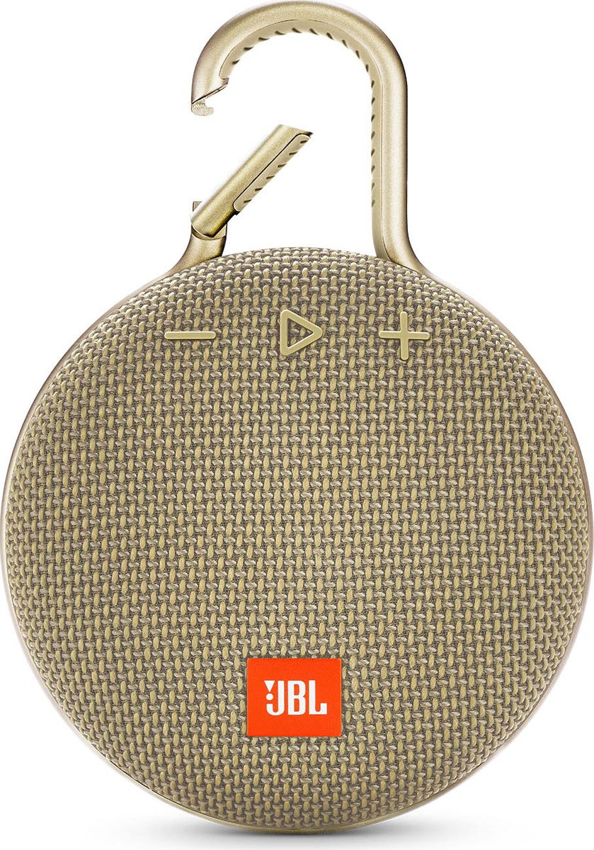 

Портативная колонка JBL Clip 3 золотистый [JBLCLIP3SAND], Clip 3