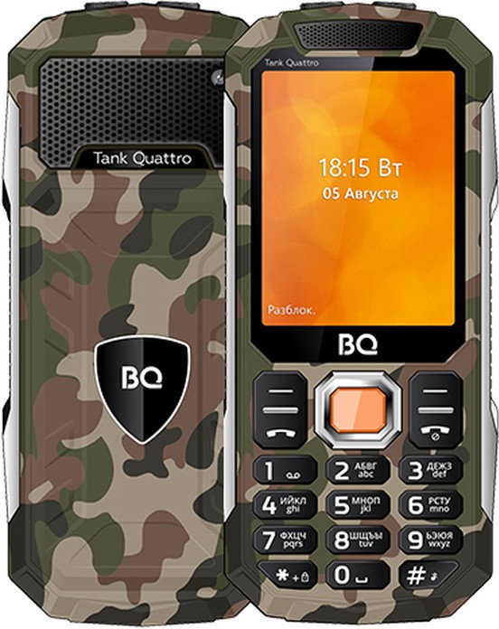 

Мобильный телефон BQ Tank Quattro BQ-2819 камуфляж