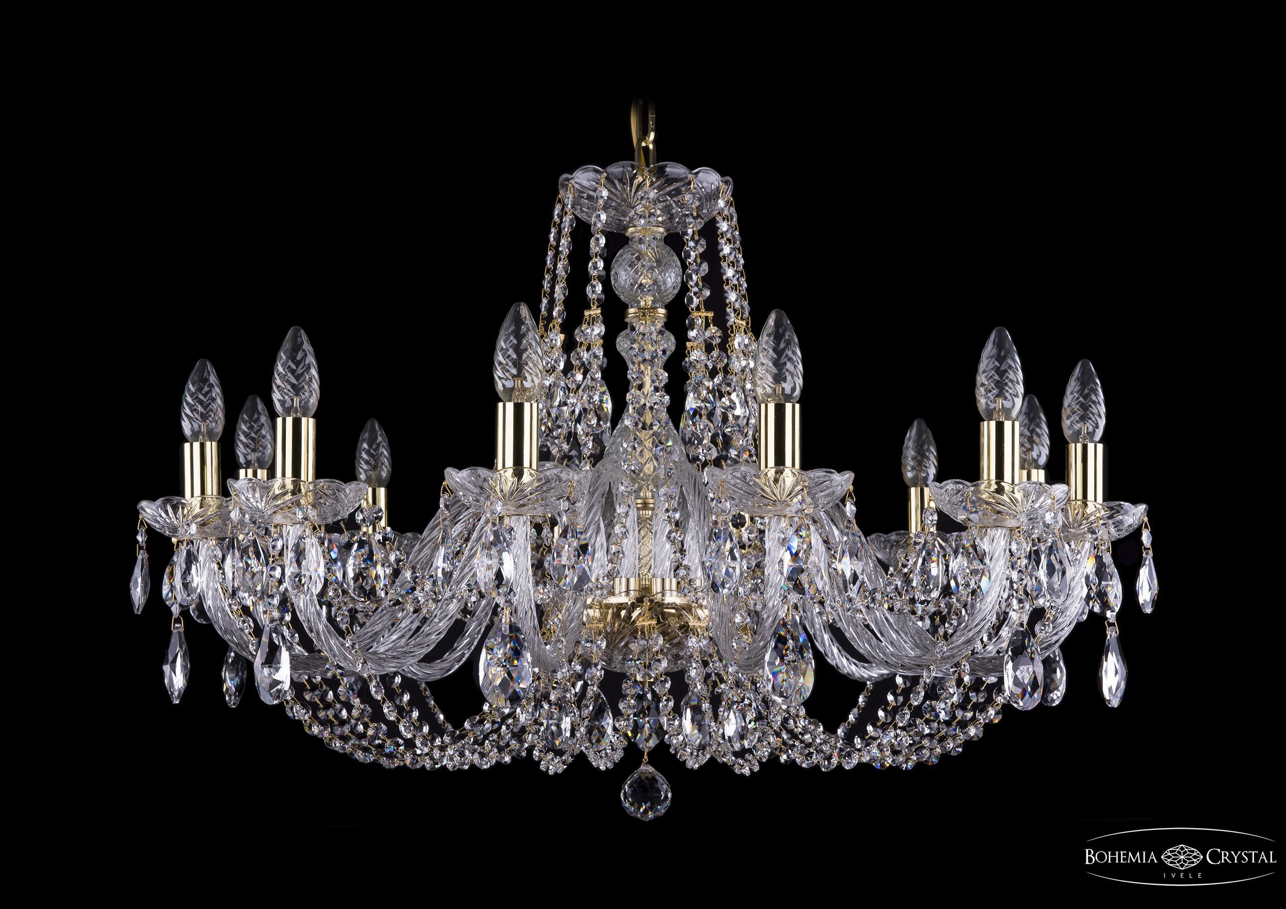 

Подвесная люстра Bohemia Ivele Crystal 1406/12/300/G