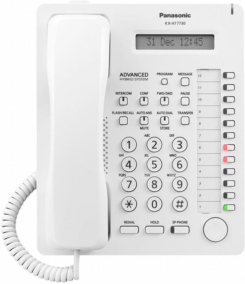 

Проводной телефон Panasonic KX-AT7730RU белый