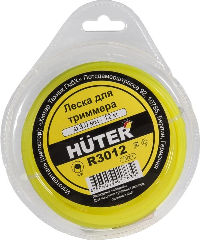 

Леска для триммера Huter R3012 [71/2/1], Леска для триммера Huter R3012 71/2/1