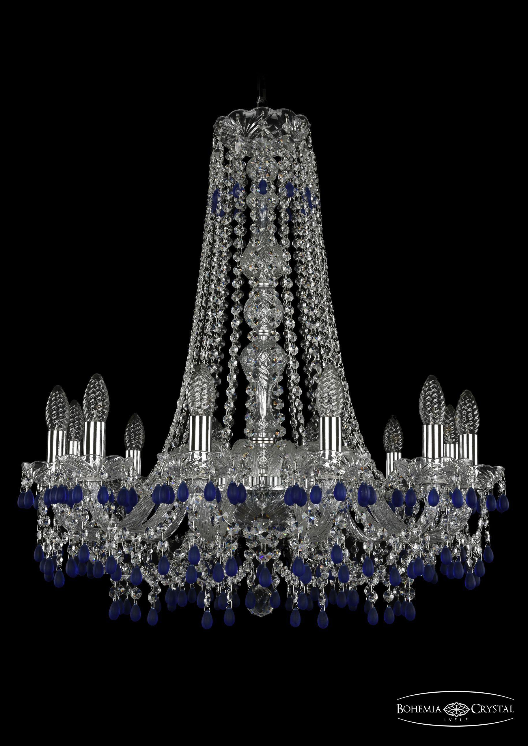 

Подвесная люстра Bohemia Ivele Crystal 1410/12/240/h-74/Ni/V3001