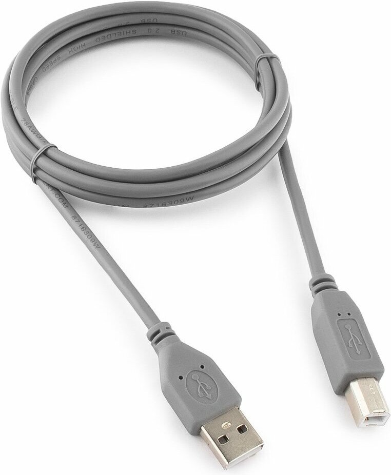 

Кабель USB 2.0 Cablexpert CCP-USB2-AMBM-6G Gray 1.8 м