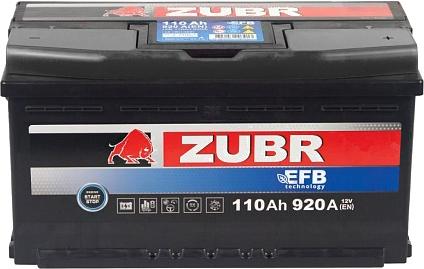 

Аккумулятор Zubr EFB R+ 110 А/ч