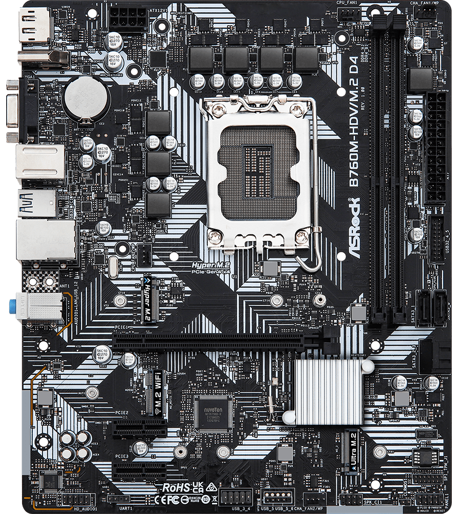 

Материнская плата ASRock B760M-HDV/M.2 D4