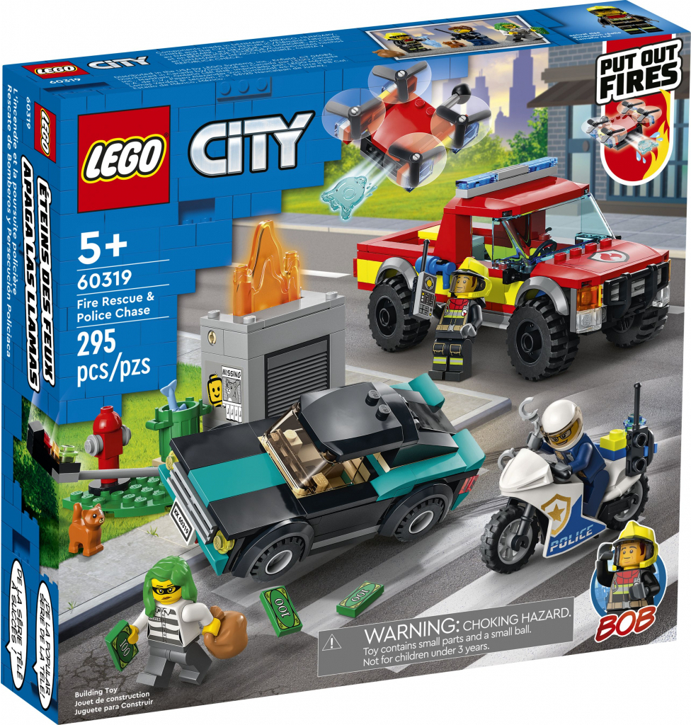 

Конструктор Lego City Пожарная бригада и полицейская погоня (60319)