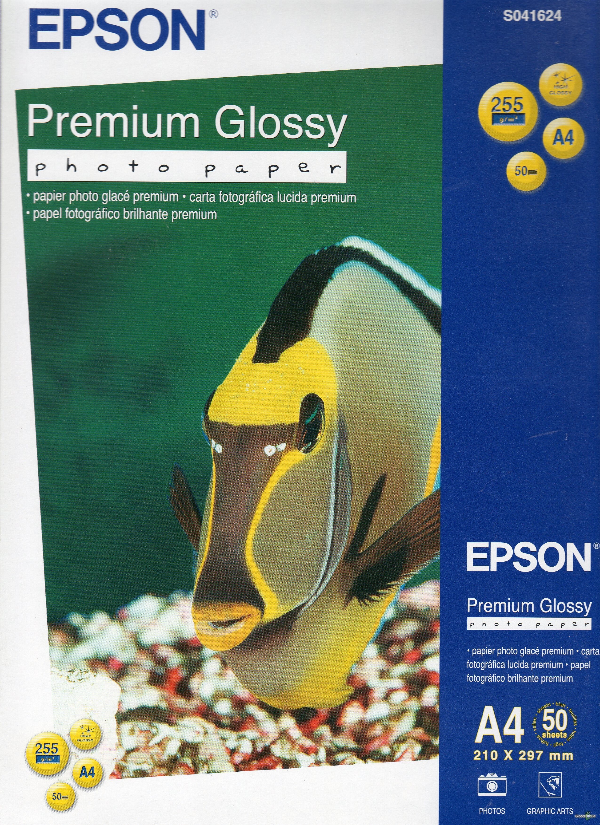 

Фотобумага Epson Premium Glossy Photo Paper A4 50 листов (C13S041624), Фотобумага Epson Premium Glossy Photo Paper A4 50 листов C13S041624