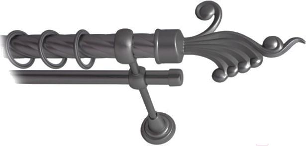 

Карниз Lm Decor Кения 023 2р витой 1.8м антрацит, Карниз Lm Decor Кения 023 2р витой 16мм 1.8м антрацит