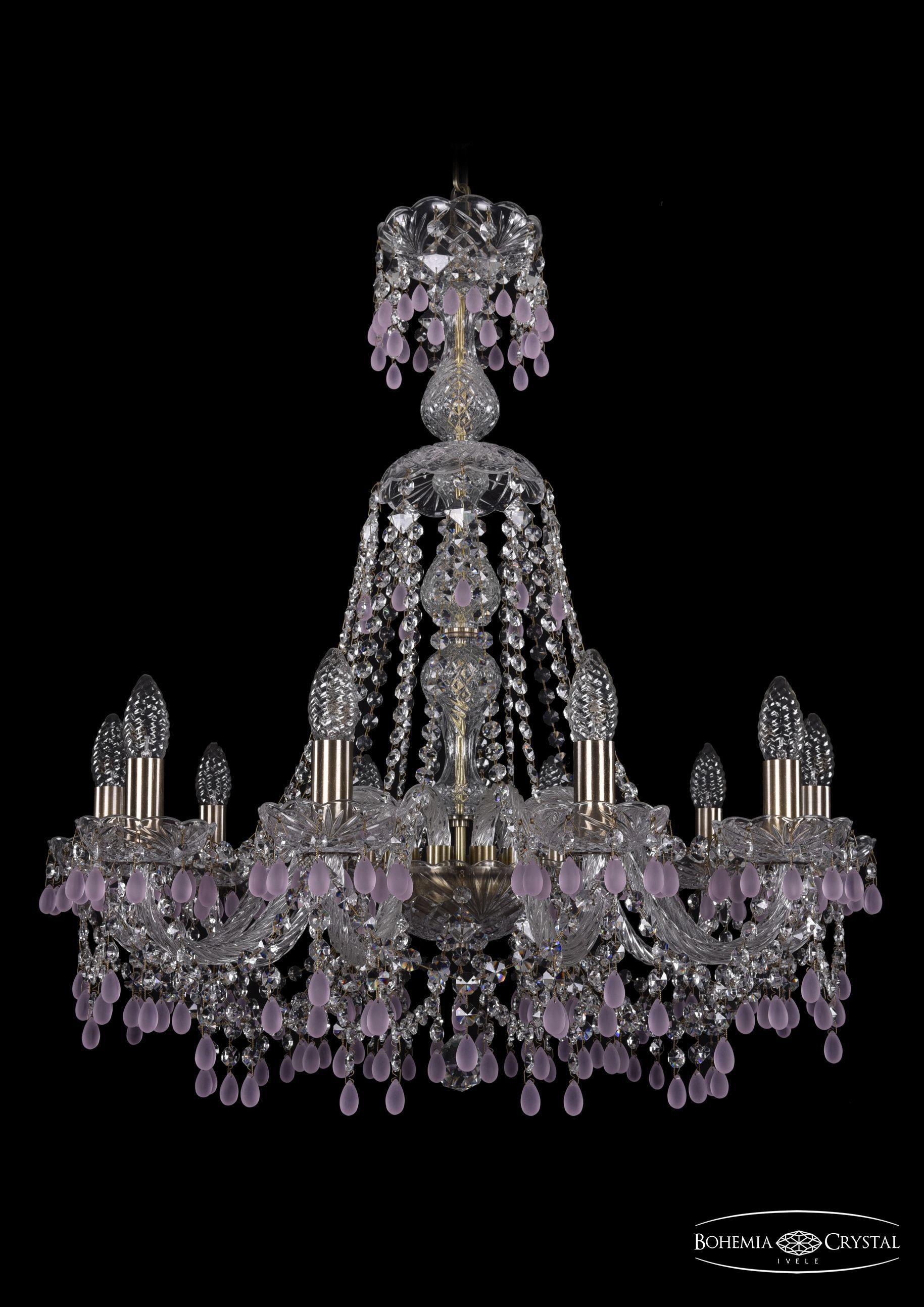 

Подвесная люстра Bohemia Ivele Crystal 1410/10/240/XL-74/Pa/V7010