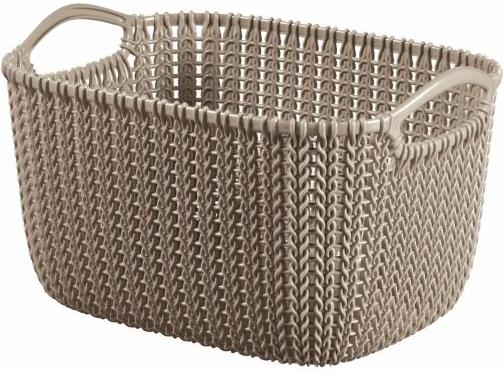 

Корзинка Curver S KNIT RECT S BROWN STD -STD 8L (тёмно-коричневый), Корзина Curver Knit S 226167 (темно-серый)