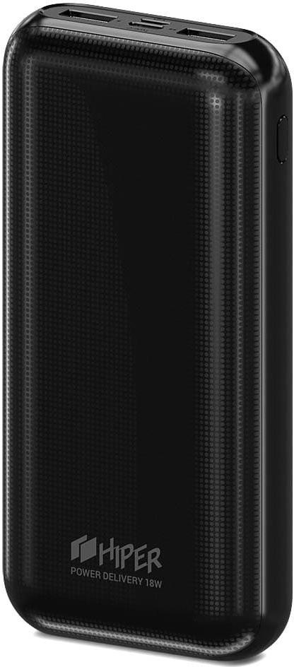 

Портативное зарядное устройство Hiper RPX20000 Li-Pol 20000 mAh QC 3A+2.4A 2xUSB 1xType-C черный [RPX20000 BLACK], RPX20000 Li-Pol 20000 mAh