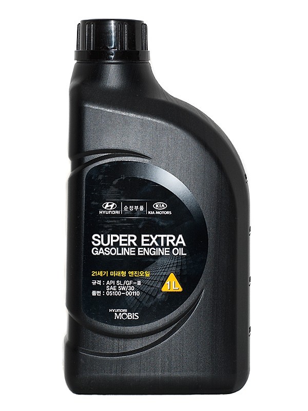 

Моторное масло Hyundai/KIA Super Extra Gasoline 5W30 1л [0510000110], Моторное масло Hyundai/KIA Super Extra Gasoline 5W30 1л 0510000110