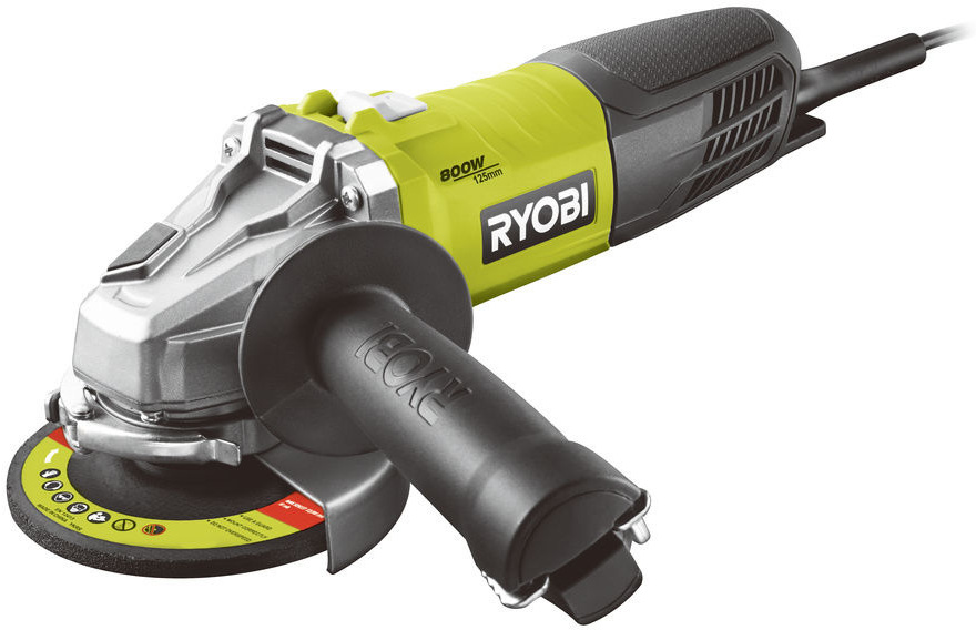 

Угловая шлифовальная машина Ryobi RAG800-125S (5133002493), Угловая шлифмашина Ryobi RAG800-125S