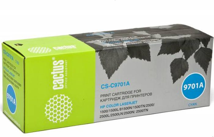 

Картридж для принтера и МФУ CACTUS CS-C9701AR голубой, CS-C9701AR