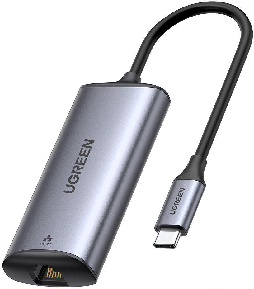 

Сетевой адаптер Ugreen CM275 Space Gray (70446), Переходник UGREEN CM275-70446 Type-C to RJ45 (F) 2.5G Ethernet, Поддержка доступа к сети 10/100/1000 Мбит/с и 2,5 Гбит/с, драйверы не требуются, Space Gray UGREEN USB-C to RJ45 2.5G Ethernet Adapter CM275 (